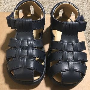 Leather sandals (toddler boy) size 6W